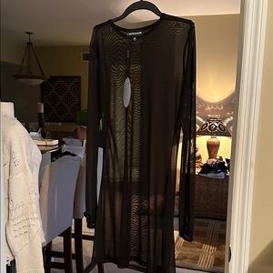 POSTER GIRL Black Mesh dress top